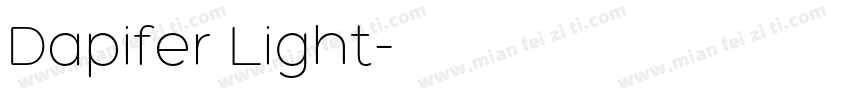 Dapifer Light字体转换